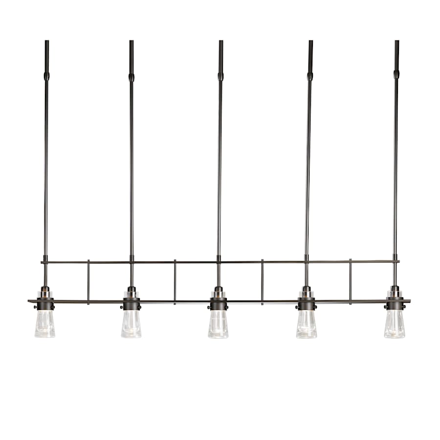 Hubbardton Forge Erlenmeyer 5 Light 48" Wide Linear Pendant
