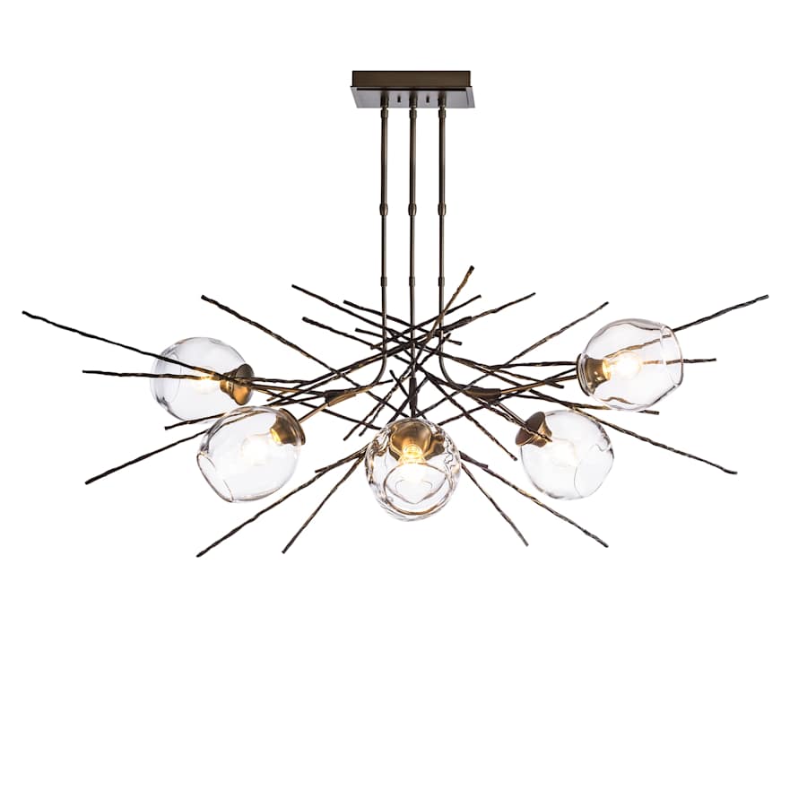 Hubbardton Forge Griffin 6 Light 63" Wide Multi Light Pendant