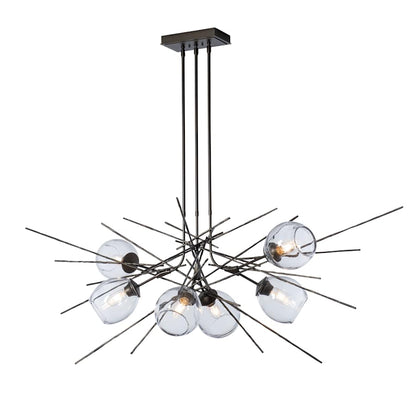 Hubbardton Forge Griffin 6 Light 63" Wide Multi Light Pendant