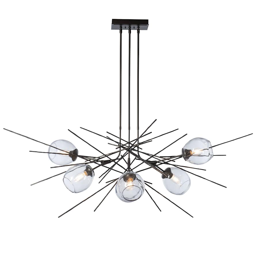 Hubbardton Forge Griffin 6 Light 63" Wide Multi Light Pendant