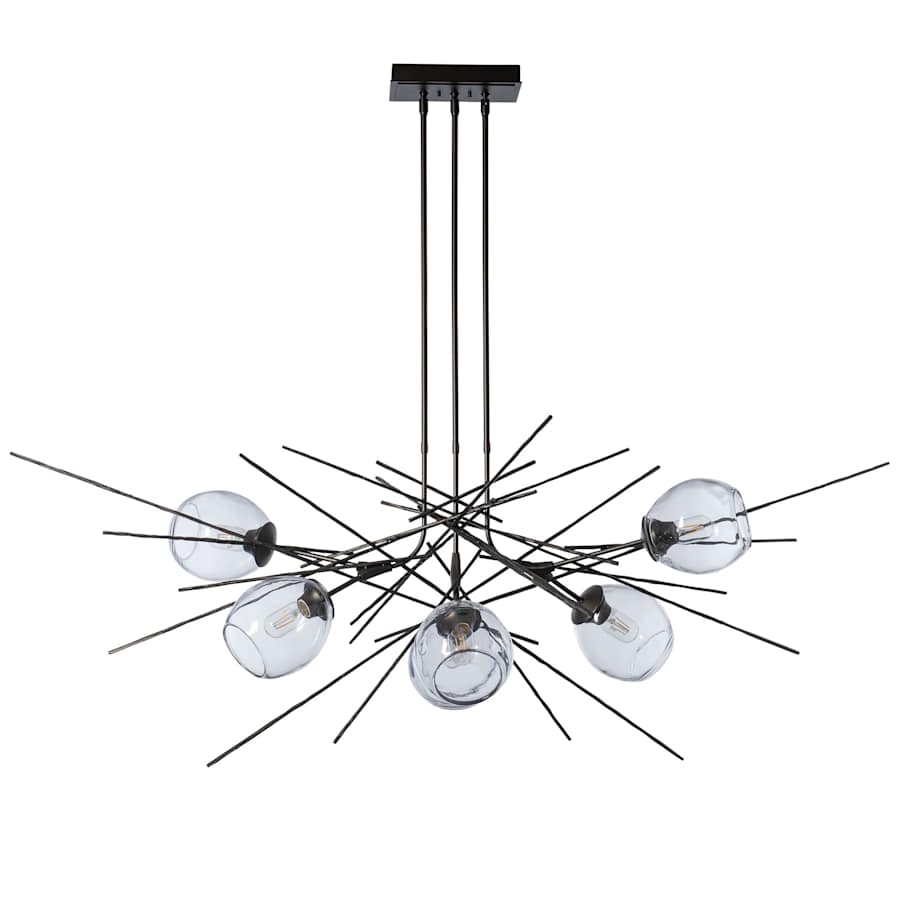 Hubbardton Forge Griffin 6 Light 63" Wide Multi Light Pendant