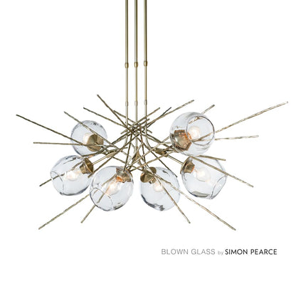 Hubbardton Forge Griffin 6 Light 63" Wide Multi Light Pendant