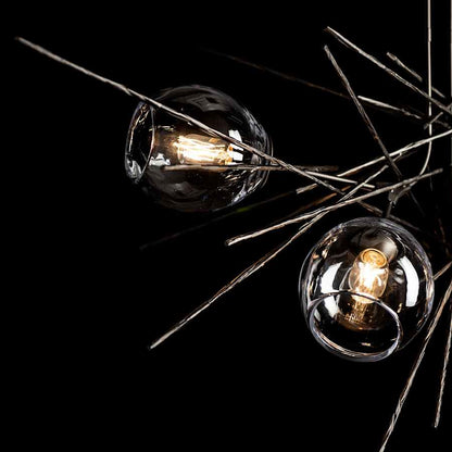 Hubbardton Forge Griffin 6 Light 63" Wide Multi Light Pendant