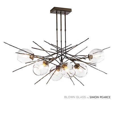 Hubbardton Forge Griffin 6 Light 63" Wide Multi Light Pendant