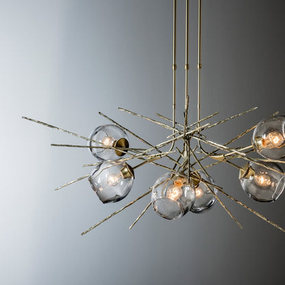 Hubbardton Forge Griffin 6 Light 63" Wide Multi Light Pendant