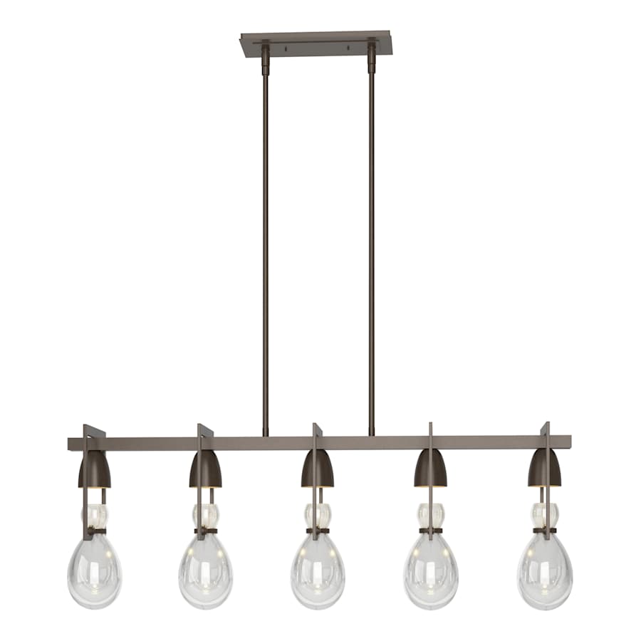 Hubbardton Forge New Traditional 5 Light 41" Wide Linear Chandelier