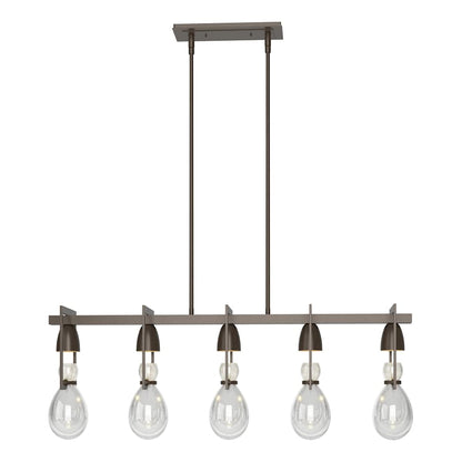 Hubbardton Forge New Traditional 5 Light 41" Wide Linear Chandelier