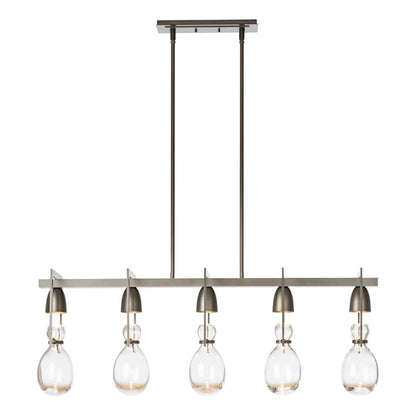 Hubbardton Forge New Traditional 5 Light 41" Wide Linear Chandelier