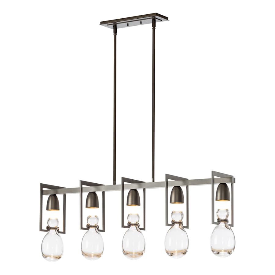 Hubbardton Forge New Traditional 5 Light 41" Wide Linear Chandelier