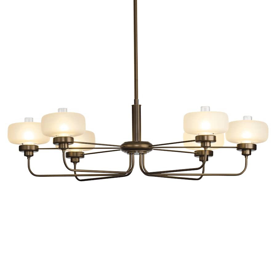 Hubbardton Forge Nola 6 Light 43" Wide LED Multi Light Pendant