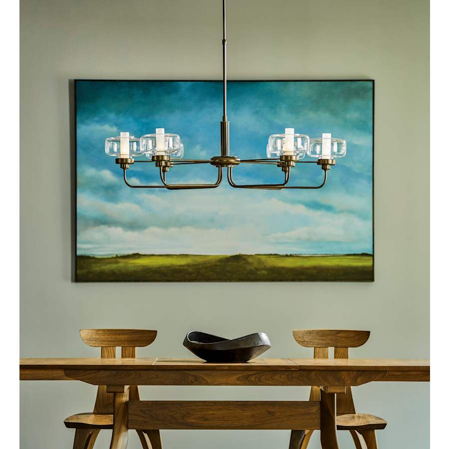 Hubbardton Forge Nola 6 Light 43" Wide LED Multi Light Pendant