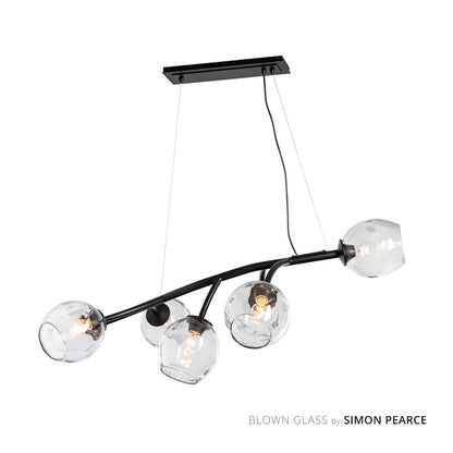 Hubbardton Forge Vine 7 Light 49" Wide Linear Chandelier