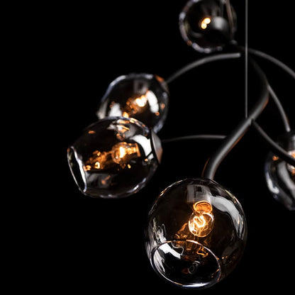 Hubbardton Forge Vine 7 Light 49" Wide Linear Chandelier