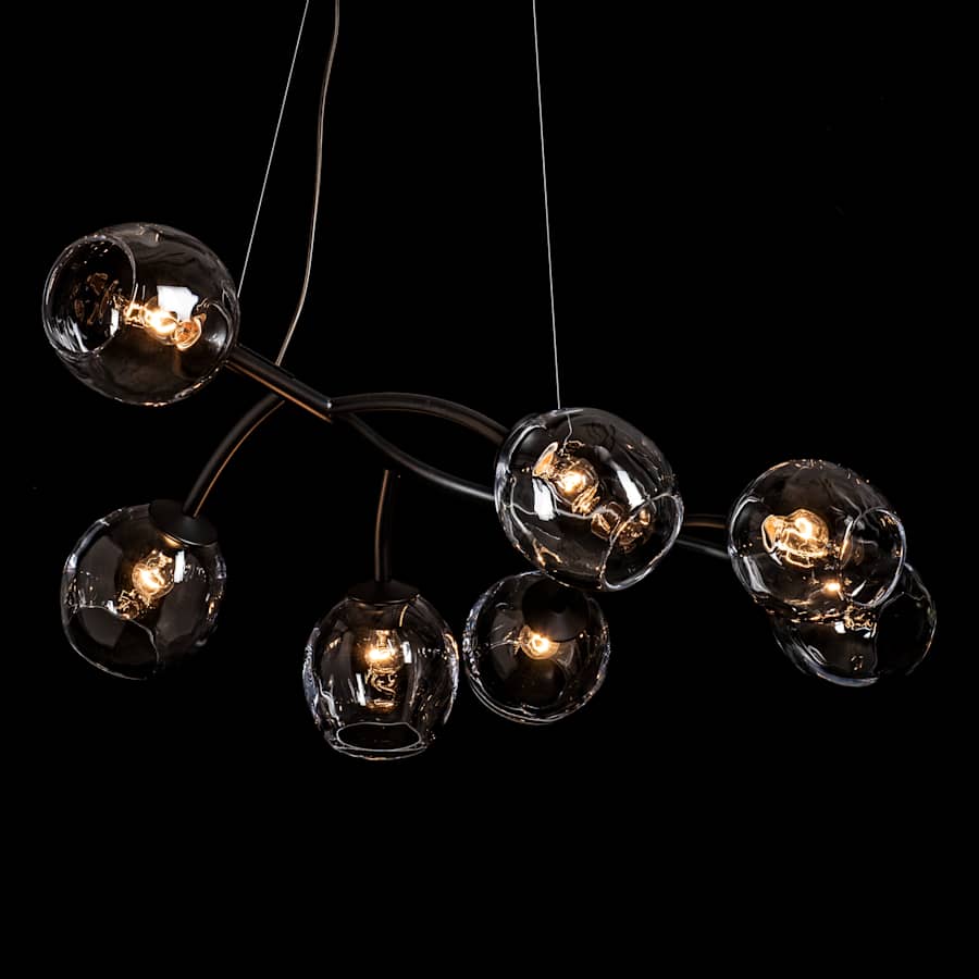 Hubbardton Forge Vine 7 Light 49" Wide Linear Chandelier