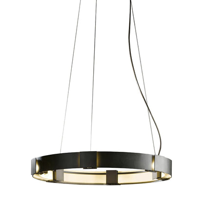 Hubbardton Forge Aura 6 Light 29" Wide Ring Chandelier