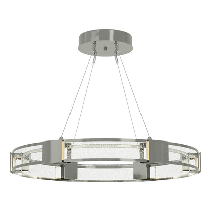 Hubbardton Forge Aura 6 Light 29" Wide LED Ring Chandelier