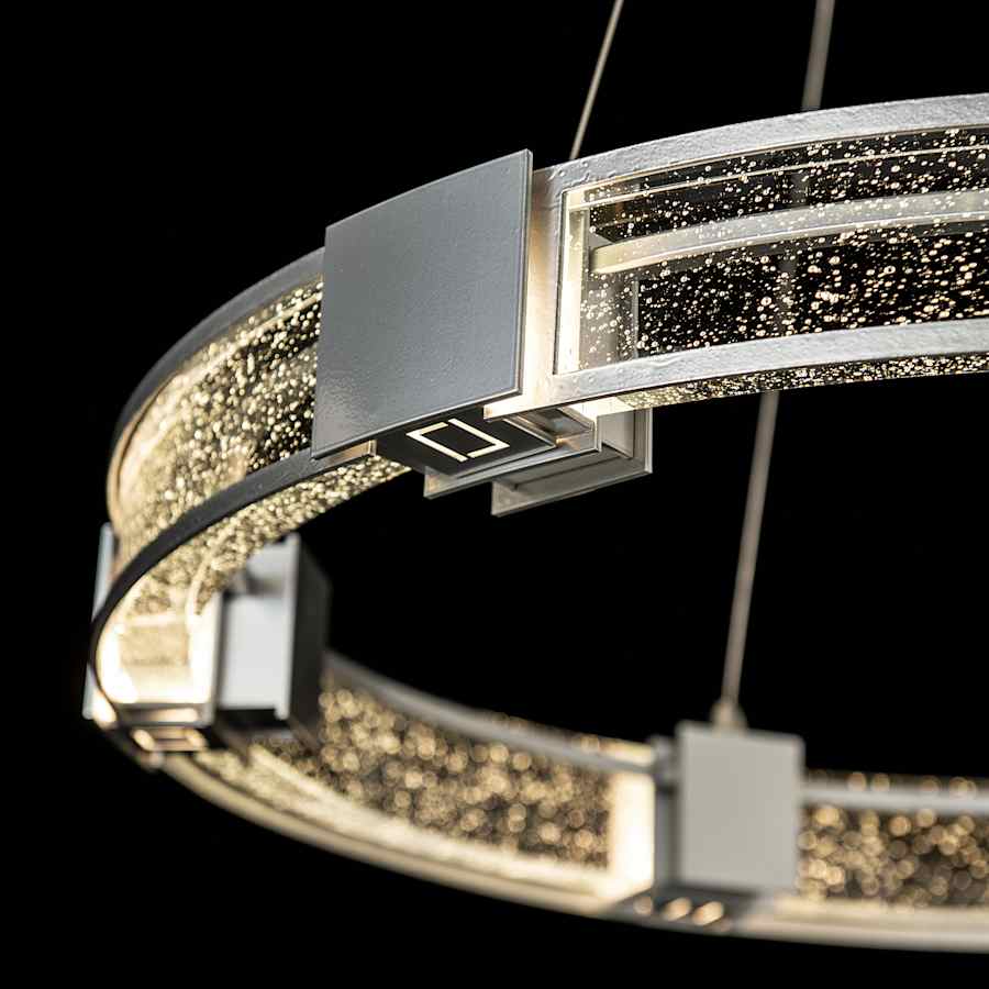 Hubbardton Forge Aura 6 Light 29" Wide LED Ring Chandelier