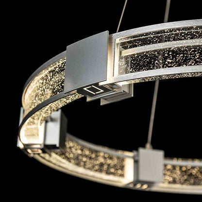 Hubbardton Forge Aura 6 Light 29" Wide LED Ring Chandelier