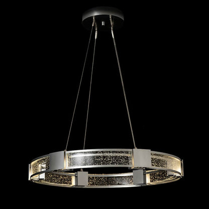 Hubbardton Forge Aura 6 Light 29" Wide LED Ring Chandelier