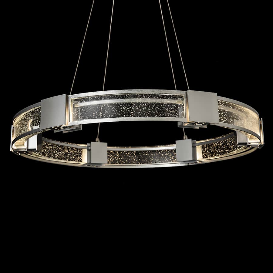 Hubbardton Forge Aura 6 Light 29" Wide LED Ring Chandelier