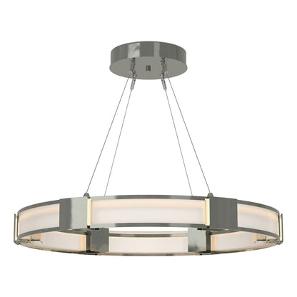 Hubbardton Forge Aura 6 Light 29" Wide LED Ring Chandelier