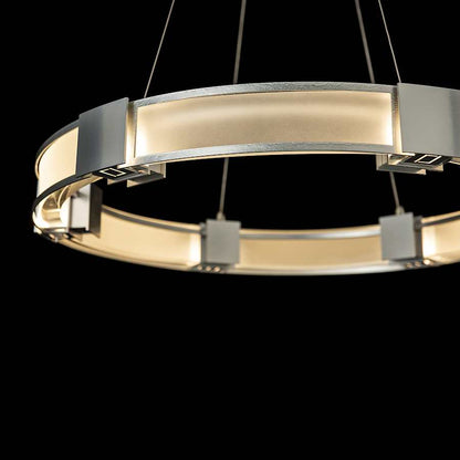 Hubbardton Forge Aura 6 Light 29" Wide LED Ring Chandelier