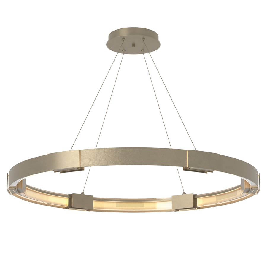 Hubbardton Forge Aura 12 Light 48" Wide LED Ring Chandelier