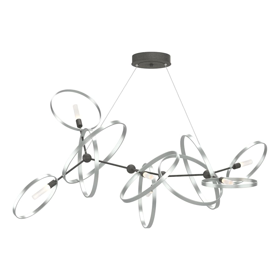 Hubbardton Forge Celesse 6 Light 60" Wide Suspension Linear Pendant