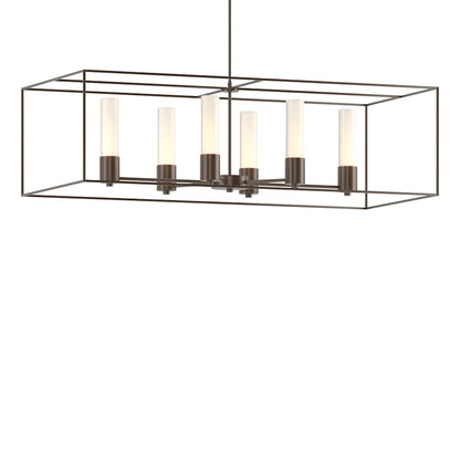 Hubbardton Forge Portico 6 Light 42" Wide LED Multi Light Pendant