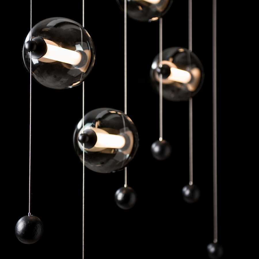 Hubbardton Forge Abacus 41" Wide LED Suspension Multi Light Pendant