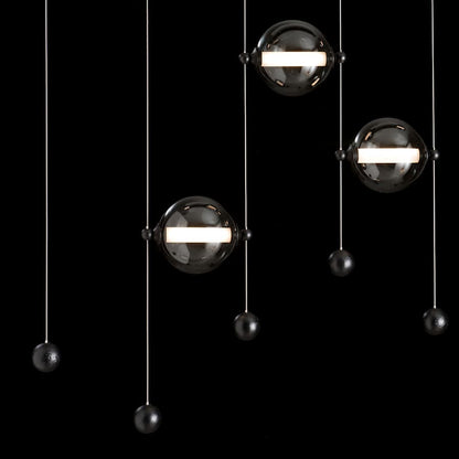 Hubbardton Forge Abacus 41" Wide LED Suspension Multi Light Pendant