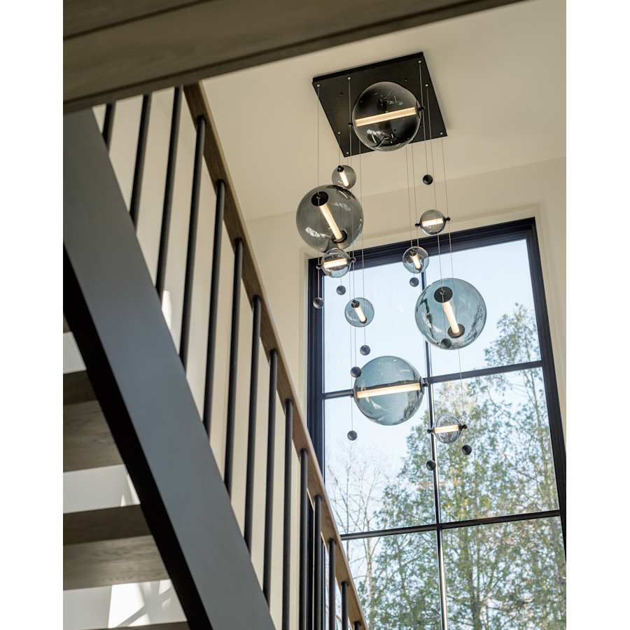 Hubbardton Forge Abacus 36" Wide LED Suspension Multi Light Pendant