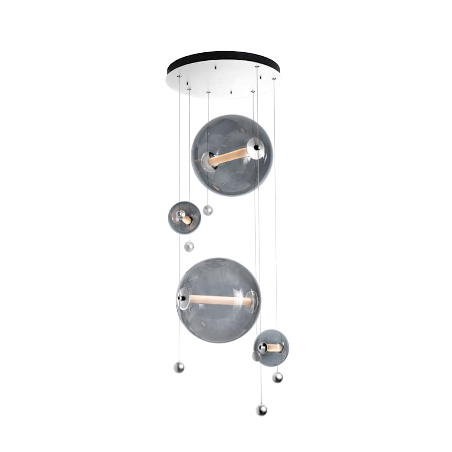 Hubbardton Forge Abacus 20" Wide LED Abstract Multi Light Pendant