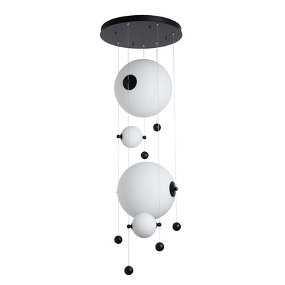 Hubbardton Forge Abacus 20" Wide LED Abstract Multi Light Pendant