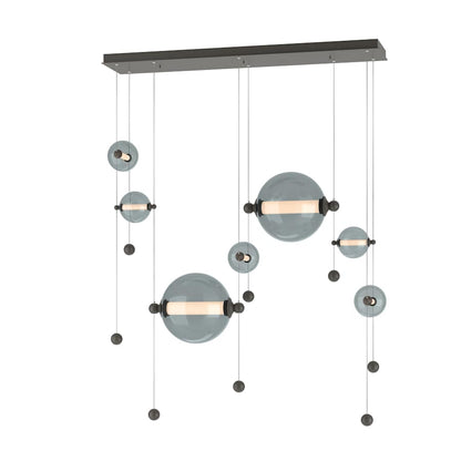 Hubbardton Forge Abacus 49" Wide LED Suspension Multi Light Pendant