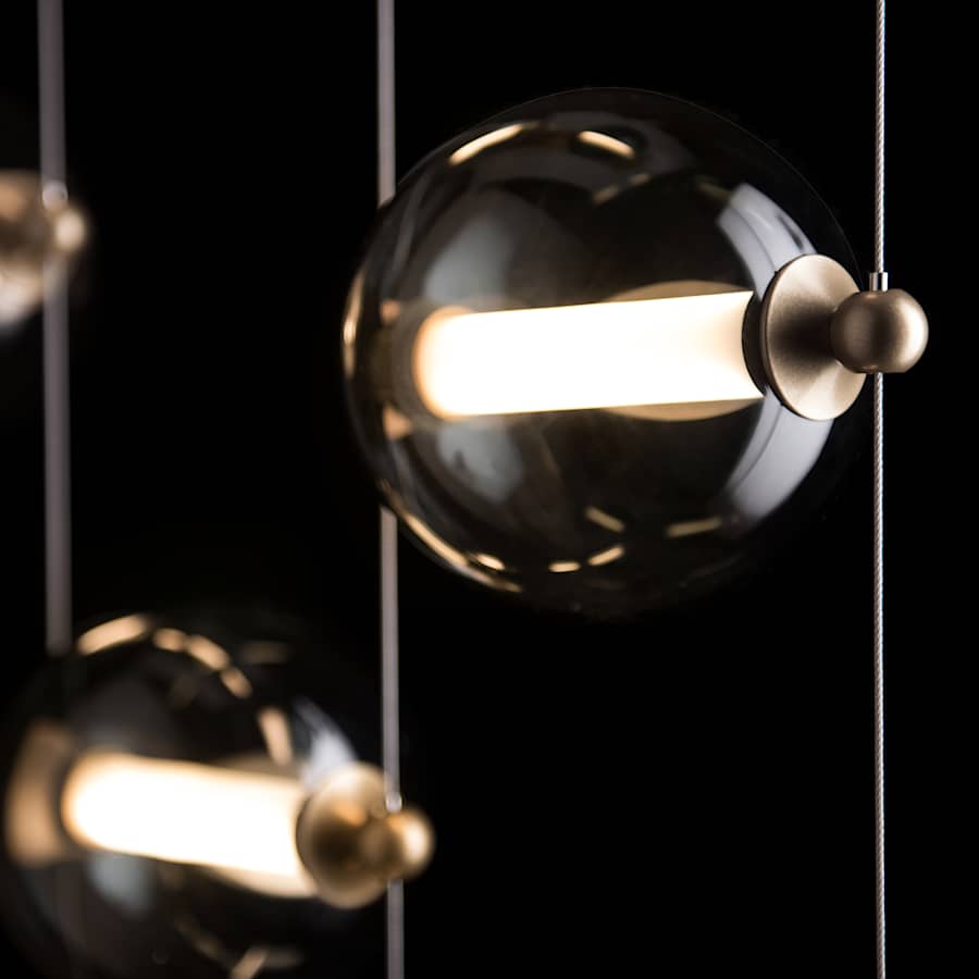 Hubbardton Forge Abacus 22" Wide LED Suspension Multi Light Pendant