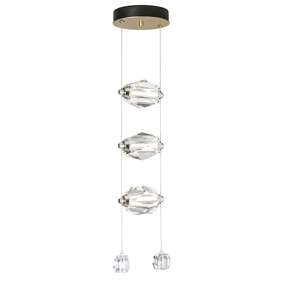 Hubbardton Forge Gatsby 10" Wide Crystal Multi Light Pendant