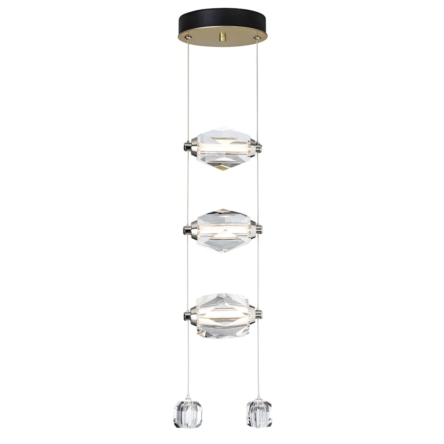 Hubbardton Forge Gatsby 10" Wide Crystal Multi Light Pendant