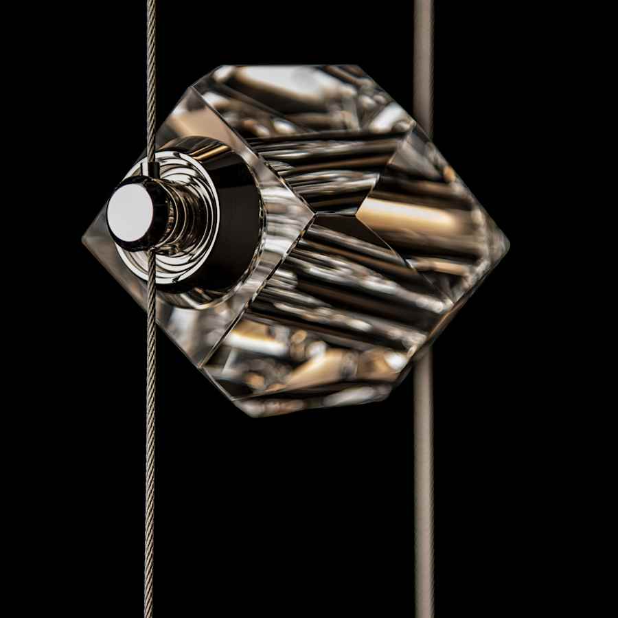 Hubbardton Forge Gatsby 10" Wide Crystal Multi Light Pendant
