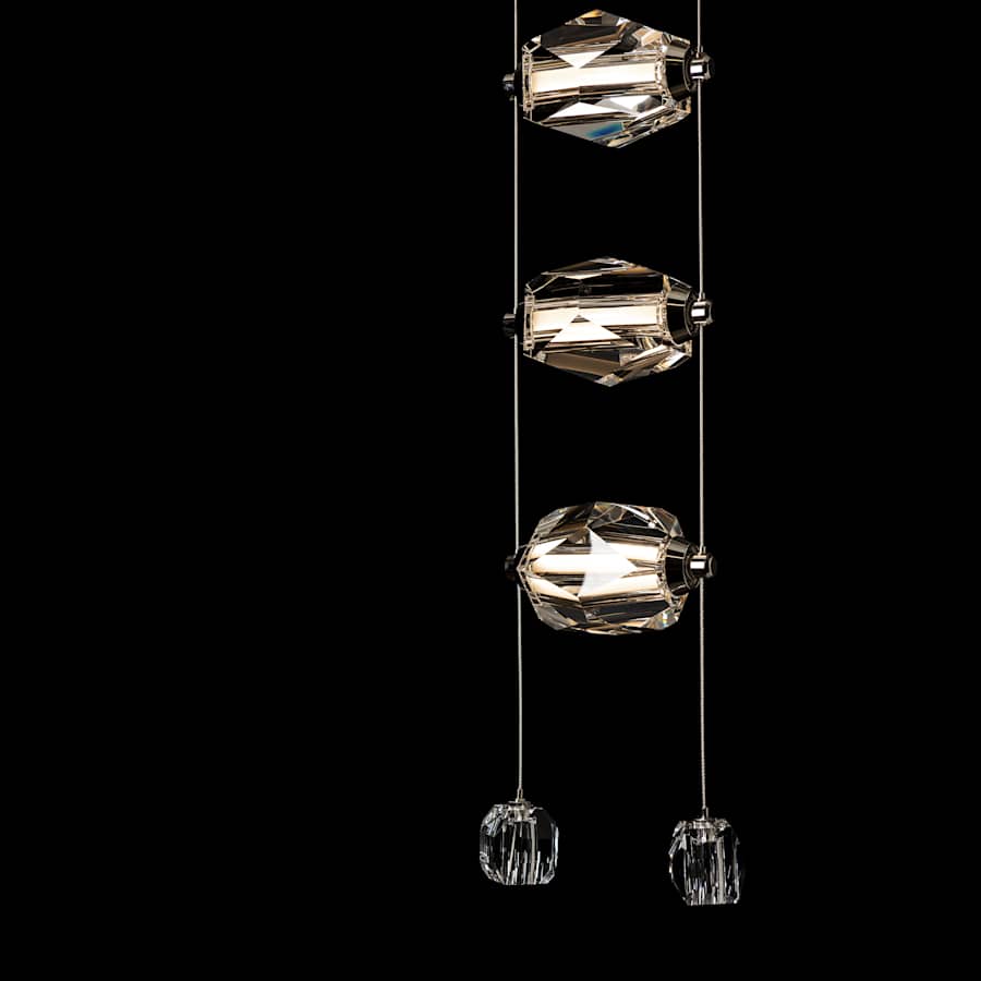 Hubbardton Forge Gatsby 10" Wide Crystal Multi Light Pendant