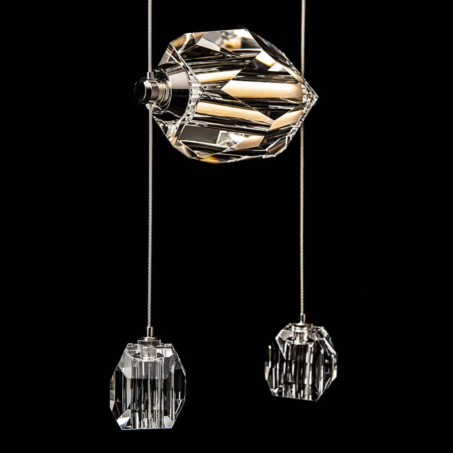 Hubbardton Forge Gatsby 10" Wide Crystal Multi Light Pendant