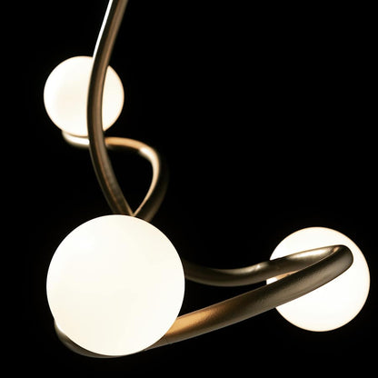 Hubbardton Forge Slide 3 Light 45" Wide Abstract Linear Chandelier