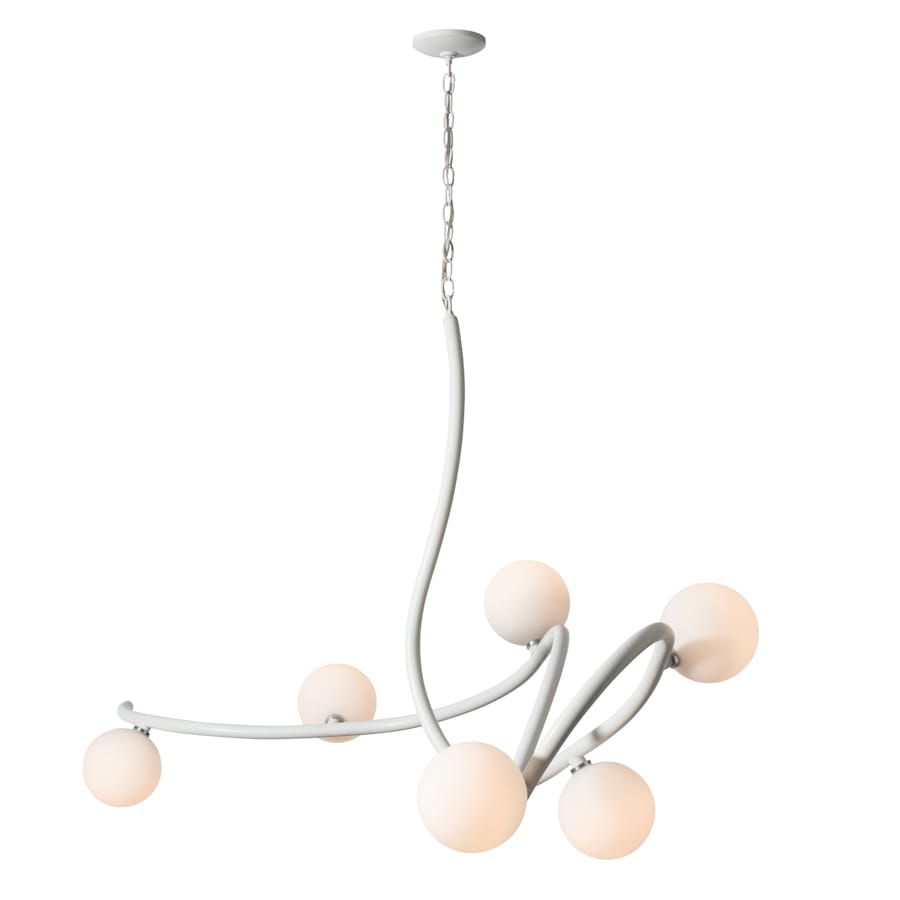 Hubbardton Forge Slide 6 Light 69" Wide Abstract Multi Light Pendant