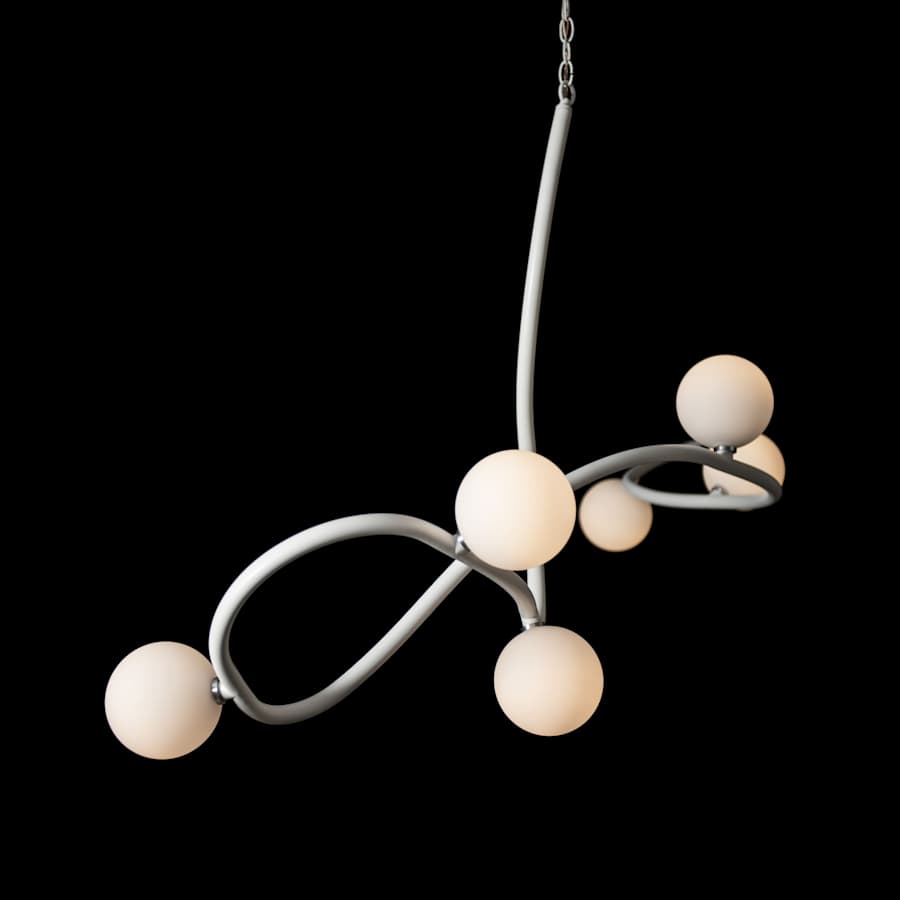 Hubbardton Forge Slide 6 Light 69" Wide Abstract Multi Light Pendant