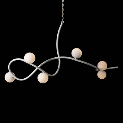 Hubbardton Forge Slide 6 Light 69" Wide Abstract Multi Light Pendant