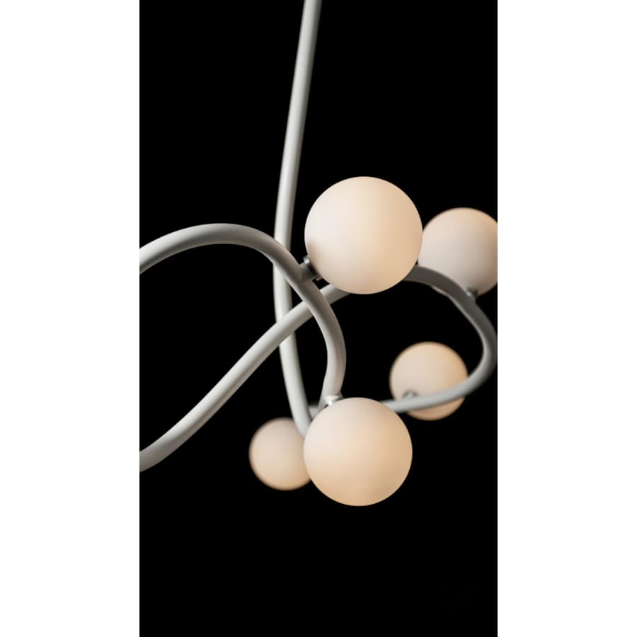 Hubbardton Forge Slide 6 Light 69" Wide Abstract Multi Light Pendant