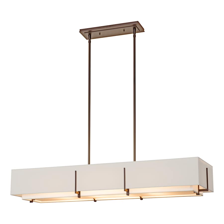Hubbardton Forge Exos 4 Light 47" Wide Linear Chandelier