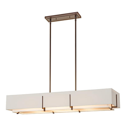 Hubbardton Forge Exos 4 Light 47" Wide Linear Chandelier