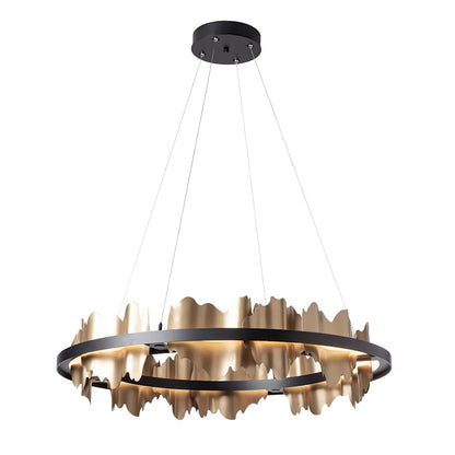 Hubbardton Forge Hildene 38" Wide LED Abstract Ring Chandelier