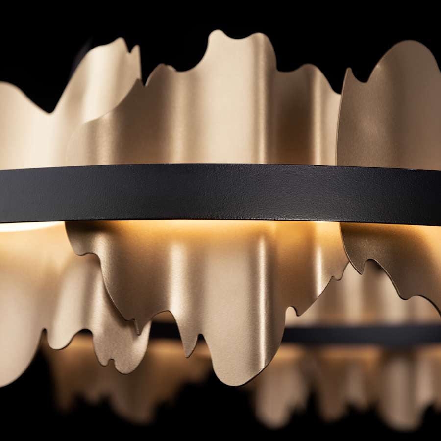 Hubbardton Forge Hildene 38" Wide LED Abstract Ring Chandelier